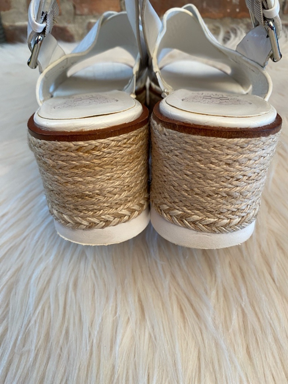 Vince Camuto Marietten Leather  Platform Wedges, Size 10 - Picture 9 of 16